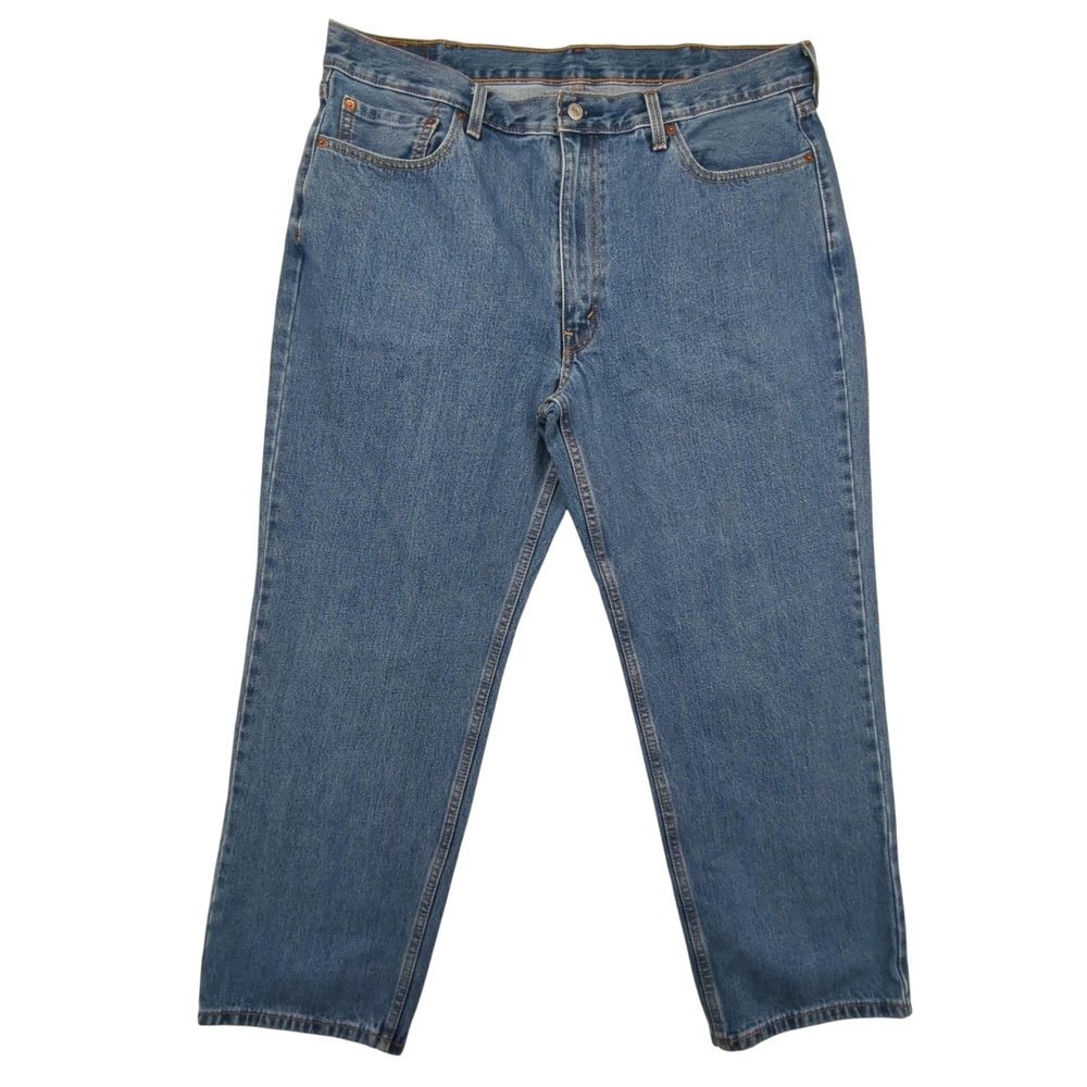 Levis 550 Jeans Mens 40x29 Relaxed Tapered Fit Blue Denim Zip Fly 90s Classic